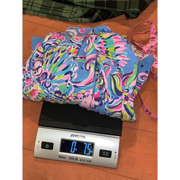 Lilly Pulitzer Multcolor Mermaid Grotto Long Sleeve Button-Up Shirt Women's Size - Picture 8 of 8